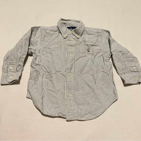 Ralph Lauren Striped Baby Shirt Size 24 Months - Picture 14 of 14